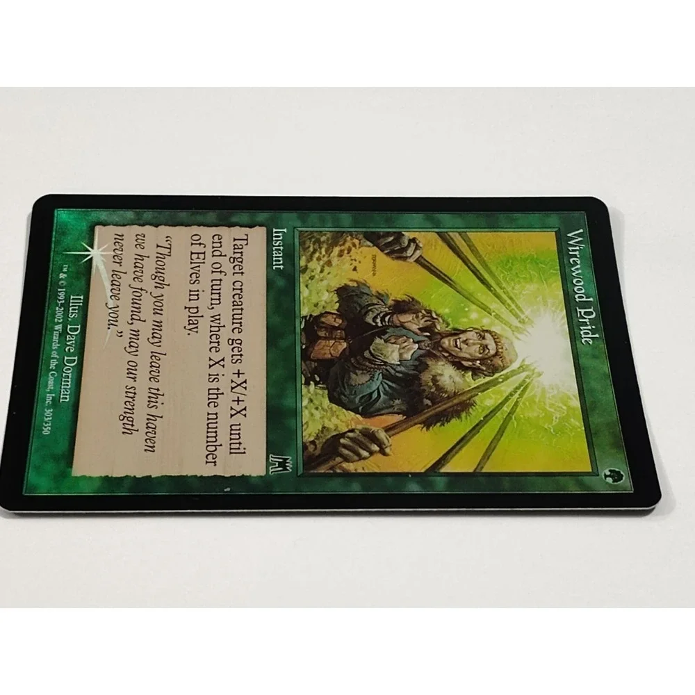 MTG Wirewood Pride FOIL Onslaught Green FOREST Magic Gathering‎ Card BG.1WAA2029